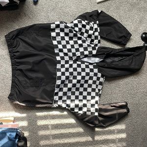 Rue 21 Black & White Toxic Windbreaker